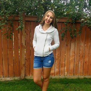 Lightweight Zip Up Sweatshirt